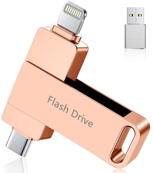 (No APP Required) Apple MFi Certified Flash Drive for iPhone Photo Stick for Photo/Video Backup, 3 in 1 iPhone Memory Stick 512GB, High-Speed Jump Drive Compatible for iPhone/iPad/Android/PC Pink (No APP Required) Apple MFi Certified Flash Drive for iPhone Photo Stick for Photo/Video Backup, 3 in 1 iPhone Memory Stick 512GB, High-Speed Jump Drive Compatible for iPhone/iPad/Android/PC Pink