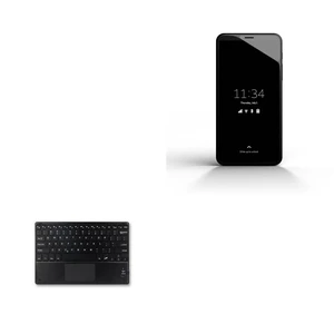 BoxWave Keyboard Compatible with Purism Librem 5 Evergreen - SlimKeys Bluetooth Keyboard with Trackpad, Portable Slim TouchPad - Jet Black BoxWave Keyboard Compatible with Purism Librem 5 Evergreen - SlimKeys Bluetooth Keyboard with Trackpad, Portable Slim TouchPad - Jet Black