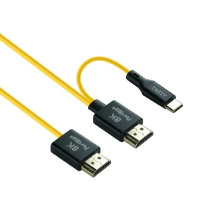 Portkeys 8K HDMI Cable 48Gbps HDMI 2.1 Cord 2.5mm OD Ultra Thin Video Control Cable Compatible with LH7C for A7SIII/FX30/A9M3/A7S4/A7M5/A7R5, S1H/S5M2/GH5II/GH6/GH7, R1/R5II/R6III, etc (TA03Y, 30cm) Portkeys 8K HDMI Cable 48Gbps HDMI 2.1 Cord 2.5mm OD Ultra Thin Video Control Cable Compatible with LH7C for A7SIII/FX30/A9M3/A7S4/A7M5/A7R5, S1H/S5M2/GH5II/GH6/GH7, R1/R5II/R6III, etc (TA03Y, 30cm)