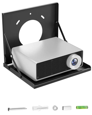 Projector Shelf for Wall Mount, Flip Down Projector Wall Mount Holds 22lbs Projector Shelf for Wall Mount, Flip Down Projector Wall Mount Holds 22lbs