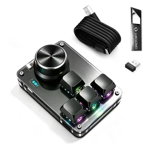 4-Key Mini Macro Pad Mechanical Gaming Keyboard BT RGB Wireless Type-C OSU 4-Key Mini Macro Pad Mechanical Gaming Keyboard BT RGB Wireless Type-C OSU
