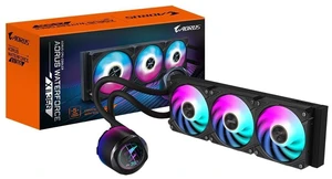 GIGABYTE AORUS WATERFORCE X II 360 LCD display AIO liquid cooler, Intel 2066, 2011,1366,115x,1700, AMD TR4, AM5, AM4, sTRX4 GIGABYTE AORUS WATERFORCE X II 360 LCD display AIO liquid cooler, Intel 2066, 2011,1366,115x,1700, AMD TR4, AM5, AM4, sTRX4