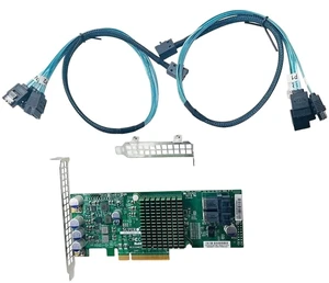 SXTAIGOOD 9300-8i SAS3008 AOC-S3008L-L8E HBA JBOD with 2*SFF8643-SATA Cable SXTAIGOOD 9300-8i SAS3008 AOC-S3008L-L8E HBA JBOD with 2*SFF8643-SATA Cable