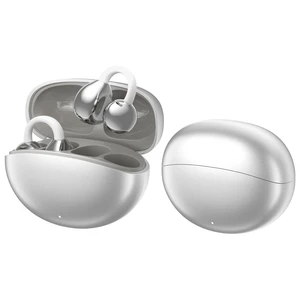 Open Ear Earbuds Clip On Headphones Wireless Earbuds for Workout(Silver) Open Ear Earbuds Clip On Headphones Wireless Earbuds for Workout(Silver)