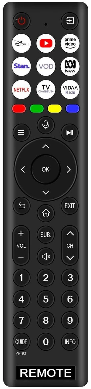 ERF2R38 Voice Replacement Remote fit for Hisense Smart TV 43A7N 50A7N ERF2R38 Voice Replacement Remote fit for Hisense Smart TV 43A7N 50A7N