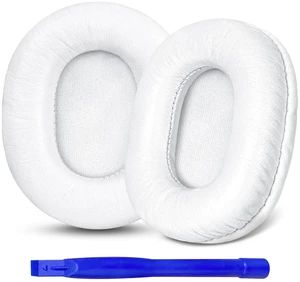 Aurivor Earpads Replacement for Audio Technica ATH M50X M50xBT2 M50xLAB M40X M30X M20X MSR7 SX1 Monitor Headphones, Ear Pads Cushions with Softer Protein Leather, High-Density Foam (Lambskin-White) Aurivor Earpads Replacement for Audio Technica ATH M50X M50xBT2 M50xLAB M40X M30X M20X MSR7 SX1 Monitor Headphones, Ear Pads Cushions with Softer Protein Leather, High-Density Foam (Lambskin-White)