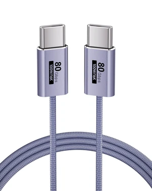 KMMXXCPMPurple,3.3FTThin USB C Cable 80Gbps Data Transfer Compatible with Thunderbolt 5/4/3,Slim Connector,C to C Cable 100W Fast Charging,16K/8K/4K HD Video for Monitor,MacBook,iPhone 17/16,Docking KMMXXCPMPurple,3.3FTThin USB C Cable 80Gbps Data Transfer Compatible with Thunderbolt 5/4/3,Slim Connector,C to C Cable 100W Fast Charging,16K/8K/4K HD Video for Monitor,MacBook,iPhone 17/16,Docking