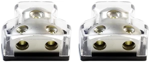 Bumbesti 2 Way 0/2/4 Gauge in 4/8/10 Gauge Out Amp Power Distribution Fuse Block for Car Audio Splitter (2pack) Bumbesti 2 Way 0/2/4 Gauge in 4/8/10 Gauge Out Amp Power Distribution Fuse Block for Car Audio Splitter (2pack)