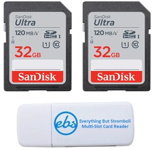 SanDisk UHS-I Ultra Class 10 32GB Memory Card 2 Pack SDSDUN4-032G-GN6IN SanDisk UHS-I Ultra Class 10 32GB Memory Card 2 Pack SDSDUN4-032G-GN6IN