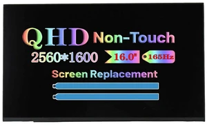 Screen Replacement for ASUS Rog Zephyrus M16 (2022) GU603H GU603HR GU603HE GU603HM GU603Z GU603ZM GU603ZE GU603ZW GU603ZX GU603HM-211.ZM16 16.0" Non-Touch WQXGA 2560 * 1600 40 pin165Hz LCD Display Screen Replacement for ASUS Rog Zephyrus M16 (2022) GU603H GU603HR GU603HE GU603HM GU603Z GU603ZM GU603ZE GU603ZW GU603ZX GU603HM-211.ZM16 16.0" Non-Touch WQXGA 2560 * 1600 40 pin165Hz LCD Display