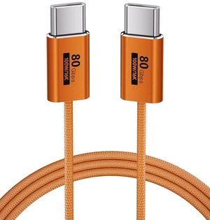 KMMXXCPM Orange,3.3FT Thin USB C Cable,USBC 80Gbps Data Transfer Cable Compatible with Thunderbolt 5/4/3,Slim Connector,100W Fast Charging,16K/8K/4K HD Video for Monitor,MacBook,iPhone 17/16,Docking KMMXXCPM Orange,3.3FT Thin USB C Cable,USBC 80Gbps Data Transfer Cable Compatible with Thunderbolt 5/4/3,Slim Connector,100W Fast Charging,16K/8K/4K HD Video for Monitor,MacBook,iPhone 17/16,Docking