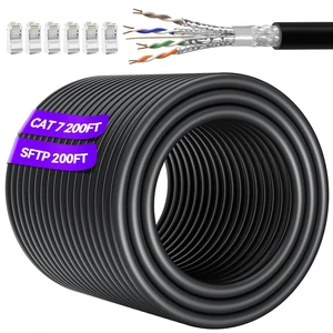 Soibke Cat 7 Ethernet Cable 200ft Outdoor (10 RJ45), High Speed 10Gbps Soibke Cat 7 Ethernet Cable 200ft Outdoor (10 RJ45), High Speed 10Gbps