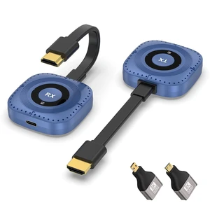 Wireless HDMI Transmitter and Receiver 4K Decoding 1080P Out, 328FT/100M Wireless HDMI Extender for Seamless High-Definition Streaming from Laptop/PC/TV Box to Monitor/TV/Projector Wireless HDMI Transmitter and Receiver 4K Decoding 1080P Out, 328FT/100M Wireless HDMI Extender for Seamless High-Definition Streaming from Laptop/PC/TV Box to Monitor/TV/Projector