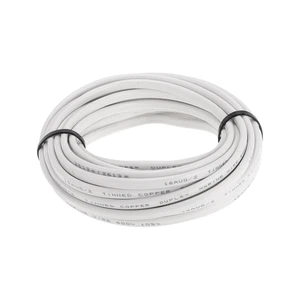 HEROFFIX 1 Pcs Ground Wire Fully Insulated& Soft Touch Jacket Power Wire 16AWG 30ft White OFC HEROFFIX 1 Pcs Ground Wire Fully Insulated& Soft Touch Jacket Power Wire 16AWG 30ft White OFC