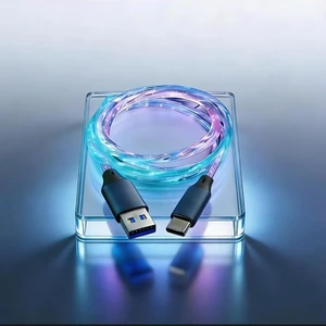 10FT RGB Glowing USB C Cable - 66W Super Fast Charging, 480Mbps High Speed Transfer, Type C to USB A Extension Cord, Perfect for i-Phone 16 17 Pro Max/Plus, Samsng Galaxy S24 S23,LG More Android Phon 10FT RGB Glowing USB C Cable - 66W Super Fast Charging, 480Mbps High Speed Transfer, Type C to USB A Extension Cord, Perfect for i-Phone 16 17 Pro Max/Plus, Samsng Galaxy S24 S23,LG More Android Phon