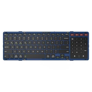JOMAA Foldable Bluetooth Keyboard, 4-Channel Wireless, Multi-Device Rechargeable with Touchpad and Numeric pad Travel Portable Keyboard for Laptop, Tablet Phone, Windows, Mac, Android, iOS JOMAA Foldable Bluetooth Keyboard, 4-Channel Wireless, Multi-Device Rechargeable with Touchpad and Numeric pad Travel Portable Keyboard for Laptop, Tablet Phone, Windows, Mac, Android, iOS