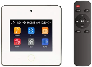 CMX Audio A4 in Wall Stereo Amplifier Module with 3.5" Capacitive Touch Screen Display, 1 x Wired Audio Input (on Rear PCB), Music Player with Adjustable Treble/Bass, 12/24Hours Time Display CMX Audio A4 in Wall Stereo Amplifier Module with 3.5" Capacitive Touch Screen Display, 1 x Wired Audio Input (on Rear PCB), Music Player with Adjustable Treble/Bass, 12/24Hours Time Display