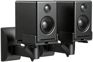 suptek Small Dual Side Clamping Bookshelf Speaker Wall Mounting Bracket for Small Surrounding Sound Speakers, Hold up to 55lbs Black SPM201SE suptek Small Dual Side Clamping Bookshelf Speaker Wall Mounting Bracket for Small Surrounding Sound Speakers, Hold up to 55lbs Black SPM201SE