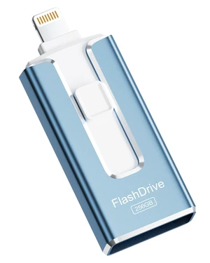 MFi Certified3 in 1 Type-C USB Memory Stick Thumb Drive for Photos Videos Storage (Sky Blue) MFi Certified3 in 1 Type-C USB Memory Stick Thumb Drive for Photos Videos Storage (Sky Blue)