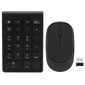LICAEVEY Wireless Number Pad and Mouse Combo, Portable Ultra Slim 2.4G 22-Key USB Wireless Numeric Keypad and Mouse Set for Notebook LICAEVEY Wireless Number Pad and Mouse Combo, Portable Ultra Slim 2.4G 22-Key USB Wireless Numeric Keypad and Mouse Set for Notebook