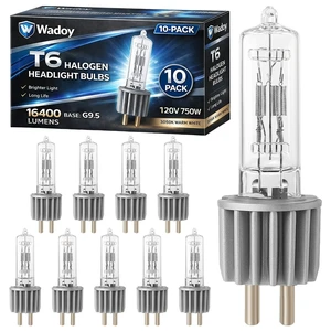 HPL 750/120/X Halogen Lamp Bulbs 10 Pack, 54611 750W 120V T6 Stage Lights HPL 750/120/X Halogen Lamp Bulbs 10 Pack, 54611 750W 120V T6 Stage Lights