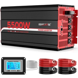 5500W Power Inverter 12V DC to 120V AC,11000W Peak Power for Off-Grid Solar 5500W Power Inverter 12V DC to 120V AC,11000W Peak Power for Off-Grid Solar