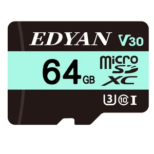 EDYAN 64GB Micro SD Card, 95MB/s, U3 V30, 4K Video Security Camera EDYAN 64GB Micro SD Card, 95MB/s, U3 V30, 4K Video Security Camera