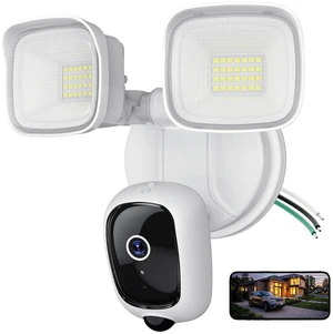 Meloght 2K Hardwired Flood Light Camera, 3500LM Dual-Head Outdoor Security Camera with Color Night Vision, 5G/2.4G WiFi, PIR Motion Detection, Siren, 2-Way Audio, IP65, Compatible with Alexa & Google Meloght 2K Hardwired Flood Light Camera, 3500LM Dual-Head Outdoor Security Camera with Color Night Vision, 5G/2.4G WiFi, PIR Motion Detection, Siren, 2-Way Audio, IP65, Compatible with Alexa & Google
