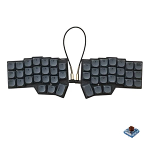 CHOC Corne V4.1,Low Profile Split Ergonomic Mechanical Keyboard, 3x6 40% Layout, Wired, Hot-Swap, RGB,full Programmable with VIAL/QMK, Equipped with Kailh Whale DS Silent Mini Brown Switches (Black) CHOC Corne V4.1,Low Profile Split Ergonomic Mechanical Keyboard, 3x6 40% Layout, Wired, Hot-Swap, RGB,full Programmable with VIAL/QMK, Equipped with Kailh Whale DS Silent Mini Brown Switches (Black)