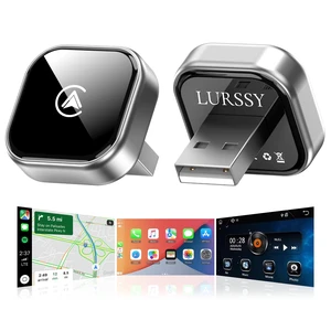 LURSSY Wireless Apple CarPlay Adapter - Upgraded 2026 Android Auto Adapter Having (2.4GHz+5.8GHz) Connection - Supports Both iPhone (iOS 10+) Android (11+), 2-in-1 Wired to Wireless Plug LURSSY Wireless Apple CarPlay Adapter - Upgraded 2026 Android Auto Adapter Having (2.4GHz+5.8GHz) Connection - Supports Both iPhone (iOS 10+) Android (11+), 2-in-1 Wired to Wireless Plug
