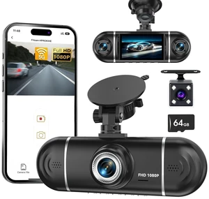 4 Channel Dash Cam Front and Rear Left Right, 360 View 1080P Car Security Dash Camera, Super Night Vision, G-Sensor,170 Wide Angle, Loop Recording, 24H Parking Monitor,WiFi&APP Control, 64GB SD Card 4 Channel Dash Cam Front and Rear Left Right, 360 View 1080P Car Security Dash Camera, Super Night Vision, G-Sensor,170 Wide Angle, Loop Recording, 24H Parking Monitor,WiFi&APP Control, 64GB SD Card