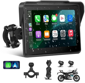 Motorcycle CarPlay Screen 7", Waterproof GPS Display for Motorbike, Wireless CarPlay & Android Auto para Moto, Dual Bluetooth, Touchscreen, Music Sharing Siri (7" Wireless CarPlay) ((Dua Motorcycle CarPlay Screen 7", Waterproof GPS Display for Motorbike, Wireless CarPlay & Android Auto para Moto, Dual Bluetooth, Touchscreen, Music Sharing Siri (7" Wireless CarPlay) ((Dua