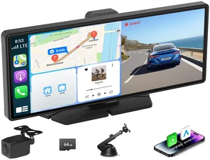Carplay Screen for Car Portable CarPlay & Android Auto 10.26" 4K 350 Rotation Dash Cam Carplay Carplay Screen for Car Portable CarPlay & Android Auto 10.26" 4K 350 Rotation Dash Cam Carplay