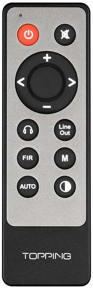 Topping RC-22 Remote Control for DX3 pro+, E50, D50s, E30II, E70, E70V, D70 pro, E30 II Lite, DX9, D70p OCTO, Centaurus, D70Pro Sabre, DX5, DX5 L, D30pr, D70s, D90SE, DX3pro, EX5, DM7, D90LE Topping RC-22 Remote Control for DX3 pro+, E50, D50s, E30II, E70, E70V, D70 pro, E30 II Lite, DX9, D70p OCTO, Centaurus, D70Pro Sabre, DX5, DX5 L, D30pr, D70s, D90SE, DX3pro, EX5, DM7, D90LE
