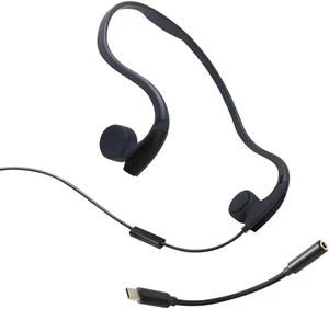 LQZM Wired Bone Conduction Headphones,Wired Open Ear Sports Bone Conduction Earbuds with 3.5mm Jack/Type C Adapter Cable, for Running Cycling Works,Black LQZM Wired Bone Conduction Headphones,Wired Open Ear Sports Bone Conduction Earbuds with 3.5mm Jack/Type C Adapter Cable, for Running Cycling Works,Black
