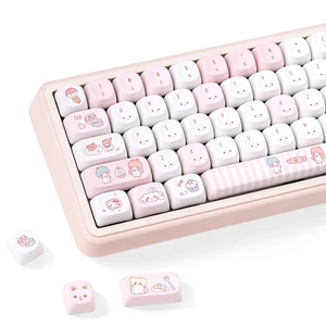 KEYFLICK PBT Wishing Bottle Pink Keycaps Cute MOA Key Cap MX Switch KEYFLICK PBT Wishing Bottle Pink Keycaps Cute MOA Key Cap MX Switch