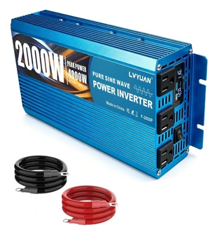 LVYUAN 2000W Pure Sine Wave Power Inverter 12V DC to 110V/120V LVYUAN 2000W Pure Sine Wave Power Inverter 12V DC to 110V/120V