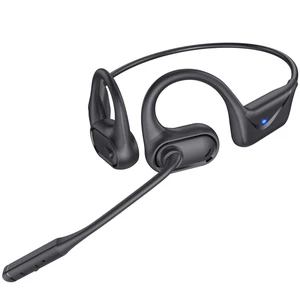 ZORIOXI Open Ear Headphones with Mic, 29g Bluetooth Headset, Air Conduction Headphones with Dual Device Connection & Mute, Wireless Headset with Mic for Work, Driving, Office, Workout, Black ZORIOXI Open Ear Headphones with Mic, 29g Bluetooth Headset, Air Conduction Headphones with Dual Device Connection & Mute, Wireless Headset with Mic for Work, Driving, Office, Workout, Black