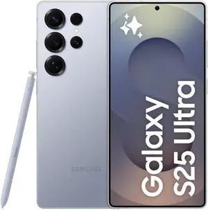 Samsung Galaxy S25 Ultra 5G (512GB) Galaxy AI, 6.9 AMOLED2X, 120Hz Display, 200MP Quad Camera, 8K Video, S-Pen, Unlocked - Canadian Model - Titanium Silver Blue Samsung Galaxy S25 Ultra 5G (512GB) Galaxy AI, 6.9 AMOLED2X, 120Hz Display, 200MP Quad Camera, 8K Video, S-Pen, Unlocked - Canadian Model - Titanium Silver Blue