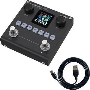 ANN Blackbox Guitar Pedal 80 Editable Presets Reverb Delay Boost Black Box with 6 Effect Modules AMP CAB BT Audio With APP Create Paremeters ANN Blackbox Guitar Pedal 80 Editable Presets Reverb Delay Boost Black Box with 6 Effect Modules AMP CAB BT Audio With APP Create Paremeters