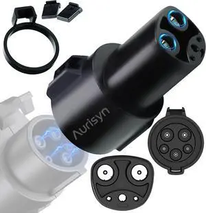 J1772 to Tesla Charger Adapter, SAE J1772 to NACS Adapter, Safety Charger Lock, Max 80A 240V Fast Charging Plug for Model 3/Y/X/S/Cybertruck, Compatible with Level 1 and Level 2 EV Chargers J1772 to Tesla Charger Adapter, SAE J1772 to NACS Adapter, Safety Charger Lock, Max 80A 240V Fast Charging Plug for Model 3/Y/X/S/Cybertruck, Compatible with Level 1 and Level 2 EV Chargers