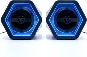 PC Gaming Speakers Maximum 50W for Laptop Mac Desktop Computer Woofer Speakers Bluetooth USB AUX Inputs RGB Lights Multimedia Speakers PC Gaming Speakers Maximum 50W for Laptop Mac Desktop Computer Woofer Speakers Bluetooth USB AUX Inputs RGB Lights Multimedia Speakers