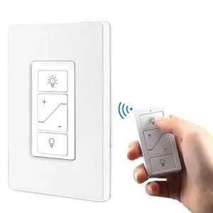 Dimmer Switch, Remote Light Switch with Wireless Remote Control, Single Pole Smart Wireless Light Switch Support 2.4G&5G Compatible with Alexa Dimmer Switch, Remote Light Switch with Wireless Remote Control, Single Pole Smart Wireless Light Switch Support 2.4G&5G Compatible with Alexa