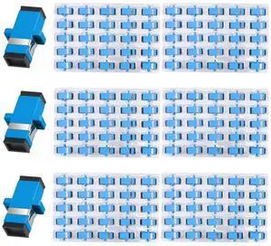 150 pcs SC Fiber Optical Coupler SC Singlemode (SM) Simplex Fiber Optic Adapter SC Female to SC Female UPC Simplex Single Mode Network Internet Connector Adapter 150 pcs SC Fiber Optical Coupler SC Singlemode (SM) Simplex Fiber Optic Adapter SC Female to SC Female UPC Simplex Single Mode Network Internet Connector Adapter