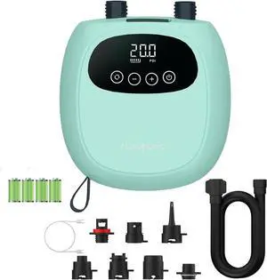 Electric Paddle Board Pump, Rechargeable 20PSI SUP Pump, Dual-Stage Inflation and Deflation Sup Air Pump, Portable Electric Pump for Kayaks, Wind Wings, SUPs Electric Paddle Board Pump, Rechargeable 20PSI SUP Pump, Dual-Stage Inflation and Deflation Sup Air Pump, Portable Electric Pump for Kayaks, Wind Wings, SUPs