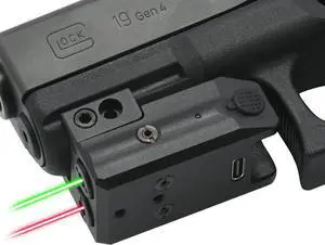 Tactical Performance Series Dual Laser Blue, Green, Purple, Red - Rechargeable - Hard Anodized Aluminum - Handheld/Rail Mount Light & Dual Laser Class of IIIR, <5mW Tactical Performance Series Dual Laser Blue, Green, Purple, Red - Rechargeable - Hard Anodized Aluminum - Handheld/Rail Mount Light & Dual Laser Class of IIIR, <5mW