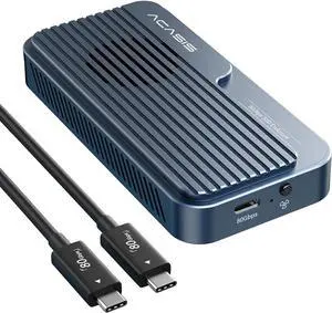 80Gbps M.2 NVMe SSD Enclosure, with Cooling Fan, Compatible with Thunderbolt5/USB4 V2.0, Back Compatible with Thunderbolt4/USB4 V1.0, USB3.2/3.1/3.0 (TB501 Pro)(Phantom Gray) 80Gbps M.2 NVMe SSD Enclosure, with Cooling Fan, Compatible with Thunderbolt5/USB4 V2.0, Back Compatible with Thunderbolt4/USB4 V1.0, USB3.2/3.1/3.0 (TB501 Pro)(Phantom Gray)