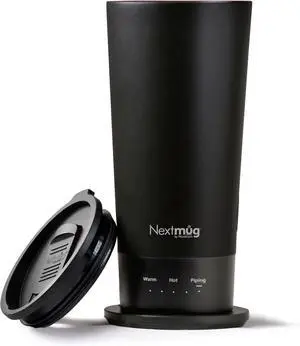 Nextmug Go - Temperature-Controlled, Self-Heating Travel Mug (Black - 16 oz.) Nextmug Go - Temperature-Controlled, Self-Heating Travel Mug (Black - 16 oz.)