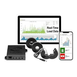 3-Phase Commercial & Industrial Energy Meter - Real-Time kWh/W/A/V/PF/$ Data - Solar & Net Metering - WiFi (2.4 GHz) & Ethernet - Up to 600V - 3×200A Sensor - Made in North America 3-Phase Commercial & Industrial Energy Meter - Real-Time kWh/W/A/V/PF/$ Data - Solar & Net Metering - WiFi (2.4 GHz) & Ethernet - Up to 600V - 3×200A Sensor - Made in North America