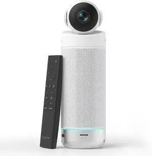 Meeting S 1080P HD Conference Room Camera, AI Face Recognition and Speaker Tracking, 8 Noise Cancelling Mics, Smart Zoom, Automatic Focus, 180-Degree, Plug & Play, Compatible with Teams, Skype Meeting S 1080P HD Conference Room Camera, AI Face Recognition and Speaker Tracking, 8 Noise Cancelling Mics, Smart Zoom, Automatic Focus, 180-Degree, Plug & Play, Compatible with Teams, Skype